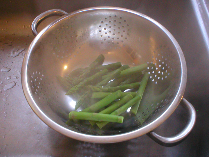 Collander With Asparagus