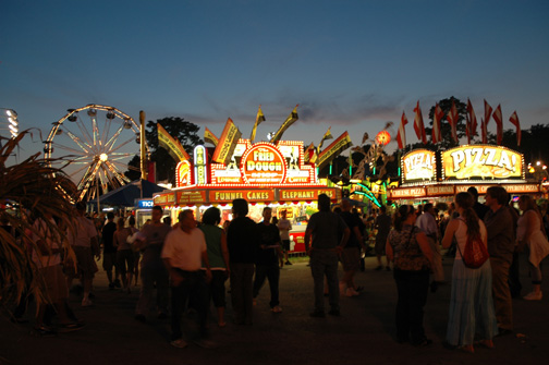 Dutchess County Fair At Night